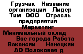 Грузчик › Название организации ­ Лидер Тим, ООО › Отрасль предприятия ­ Маркетинг › Минимальный оклад ­ 25 700 - Все города Работа » Вакансии   . Ненецкий АО,Волоковая д.